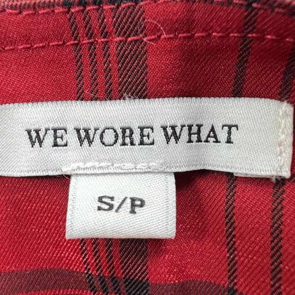 Weworewhat Red Plaid Overall Jumpsuit Red Plaid - Picture 9 of 9